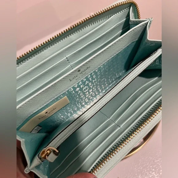 NWT Retail $168 Kate Spade Graceblue Wallet - Picture 3 of 5